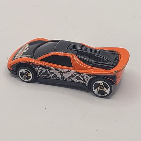 Vintage Hot Wheels Birdhouse Orange/Black Speed Blaster 3 Spokes 1/64 Diecast - Picture 3 of 5